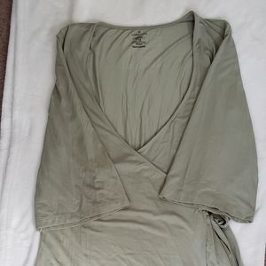 Sage green caden lane maternity gown